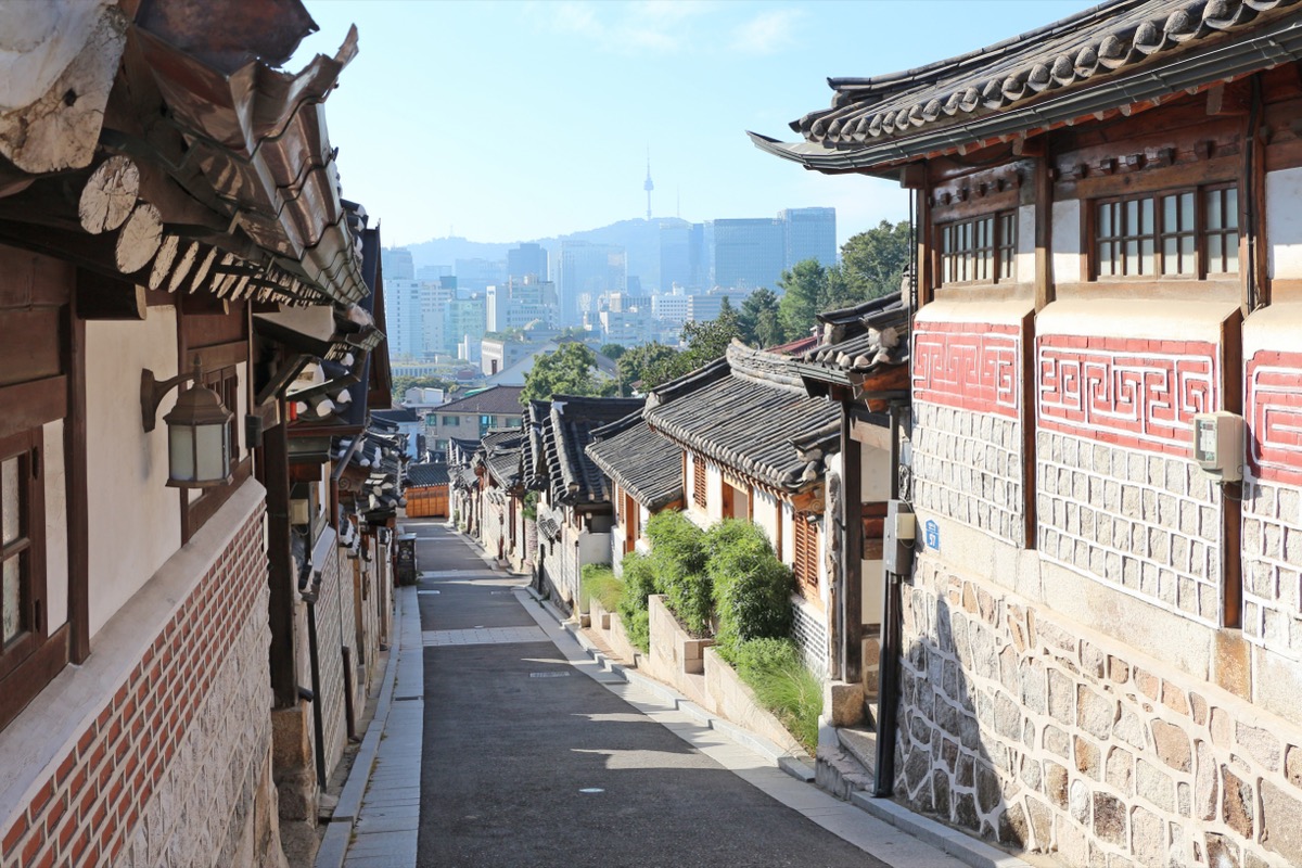 Bukchon Hanok Village in Seoul, South Korea