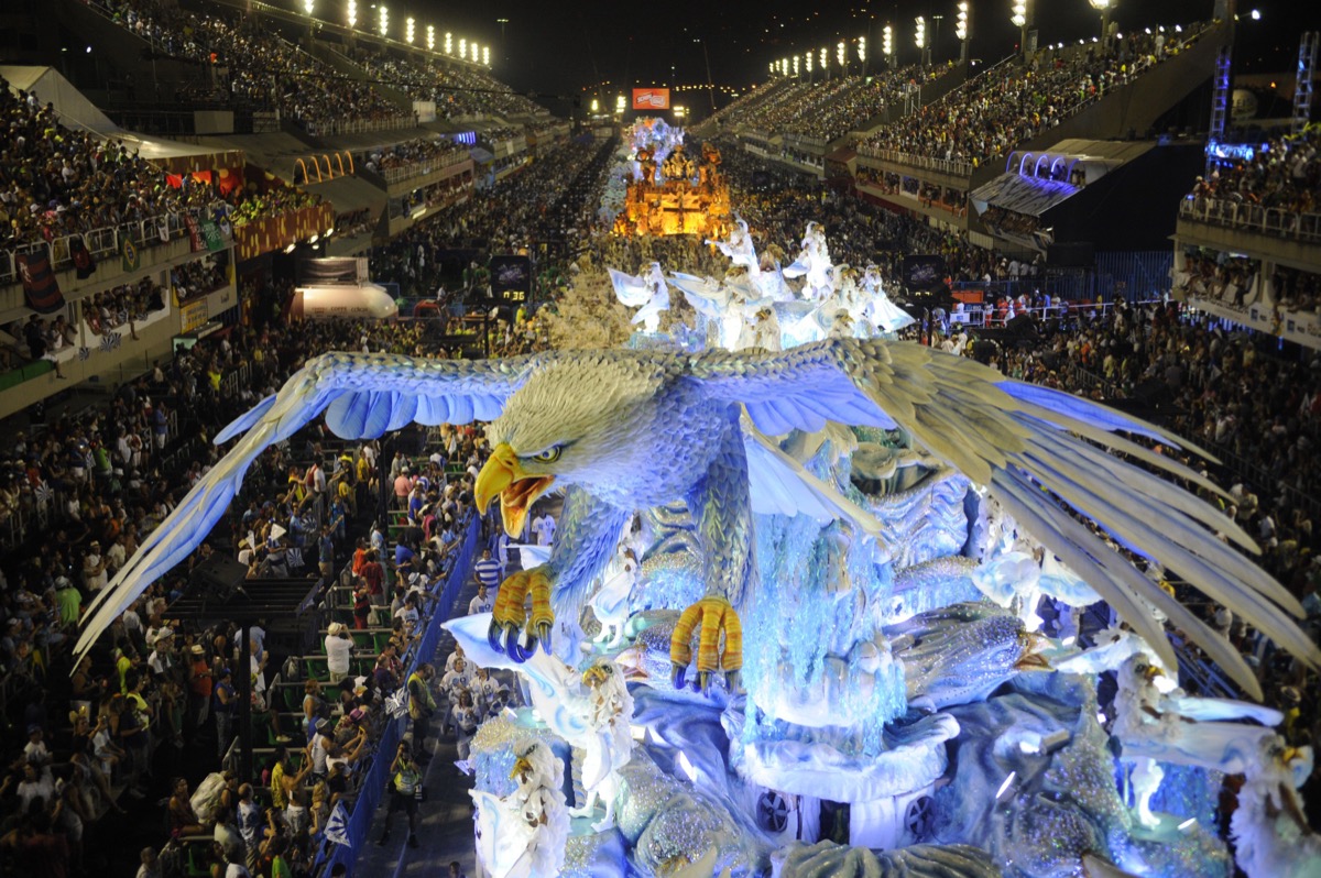 Rio de Janeiro Carnival parade in the Sambadrome