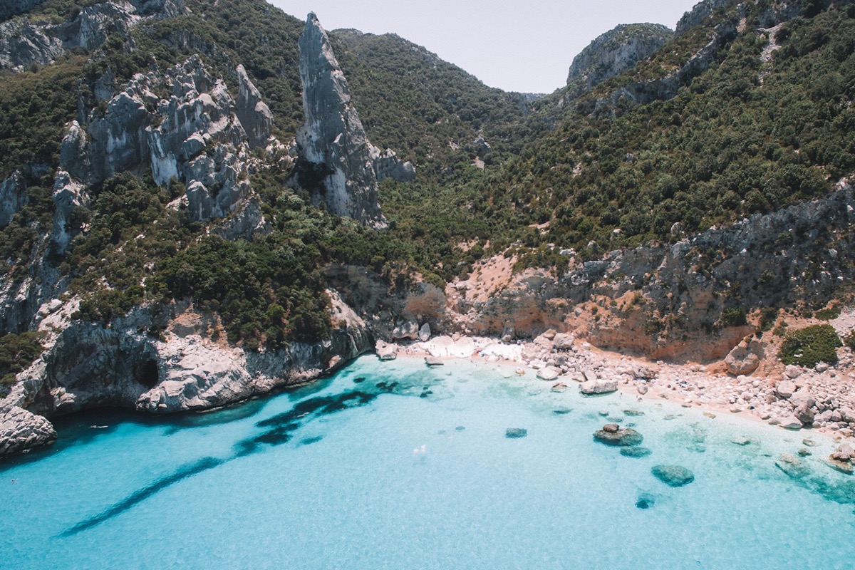 Cala Goloritzé beach with turquoise water, Sardinia
