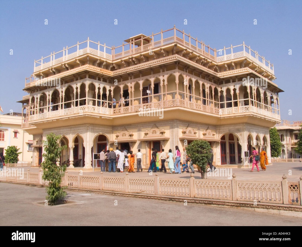 Jaipur palace architecture in Rajasthan, India