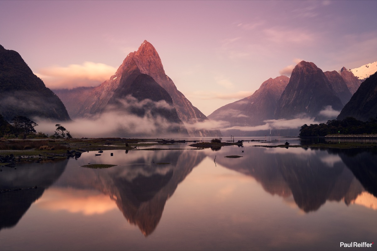 Milford Sound fjord in spring, New Zealand