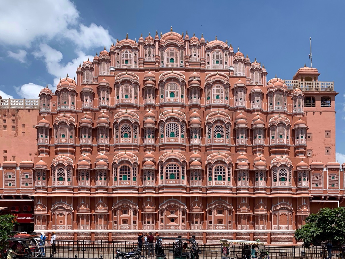 Hawa Mahal palace facade in Jaipur, Rajasthan, India