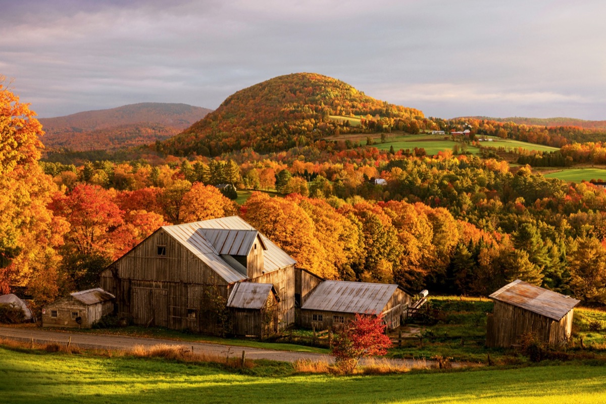 Fall foliage in Vermont, New England