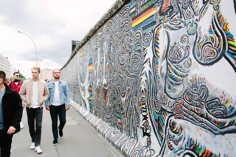 East Side Gallery in Berlin — the longest remaining stretch of the Berlin Wall, covered in murals