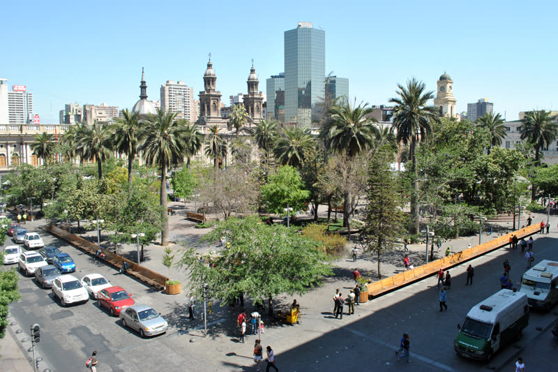 Plaza de Armas in Santiago, Chile