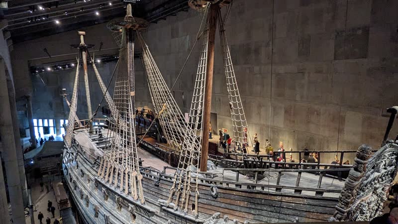The 17th-century Vasa warship at Stockholm's Vasa Museum — one of the world's most extraordinary museum pieces