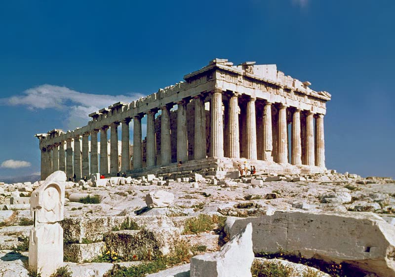 The Parthenon atop the Acropolis of Athens, Greece's most iconic ancient monument