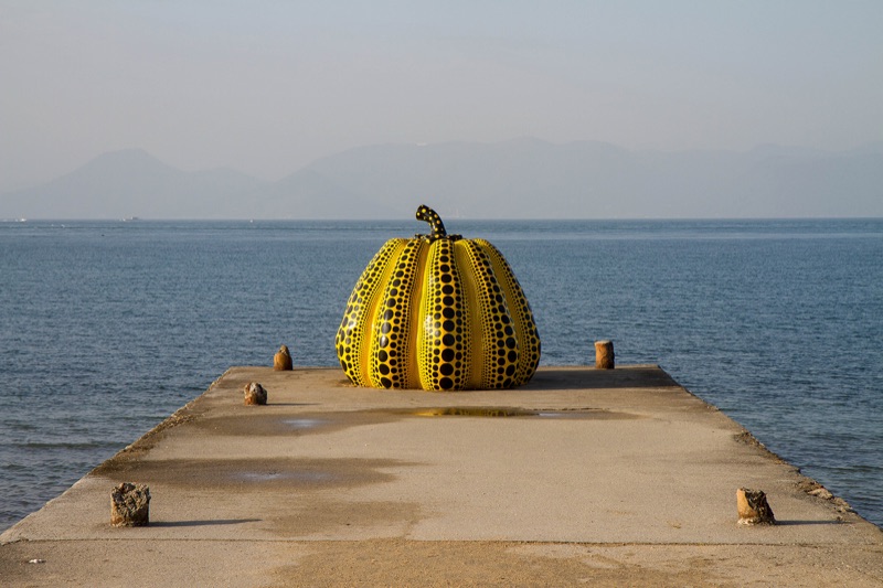 Art installation on Naoshima island, part of the Setouchi art scene