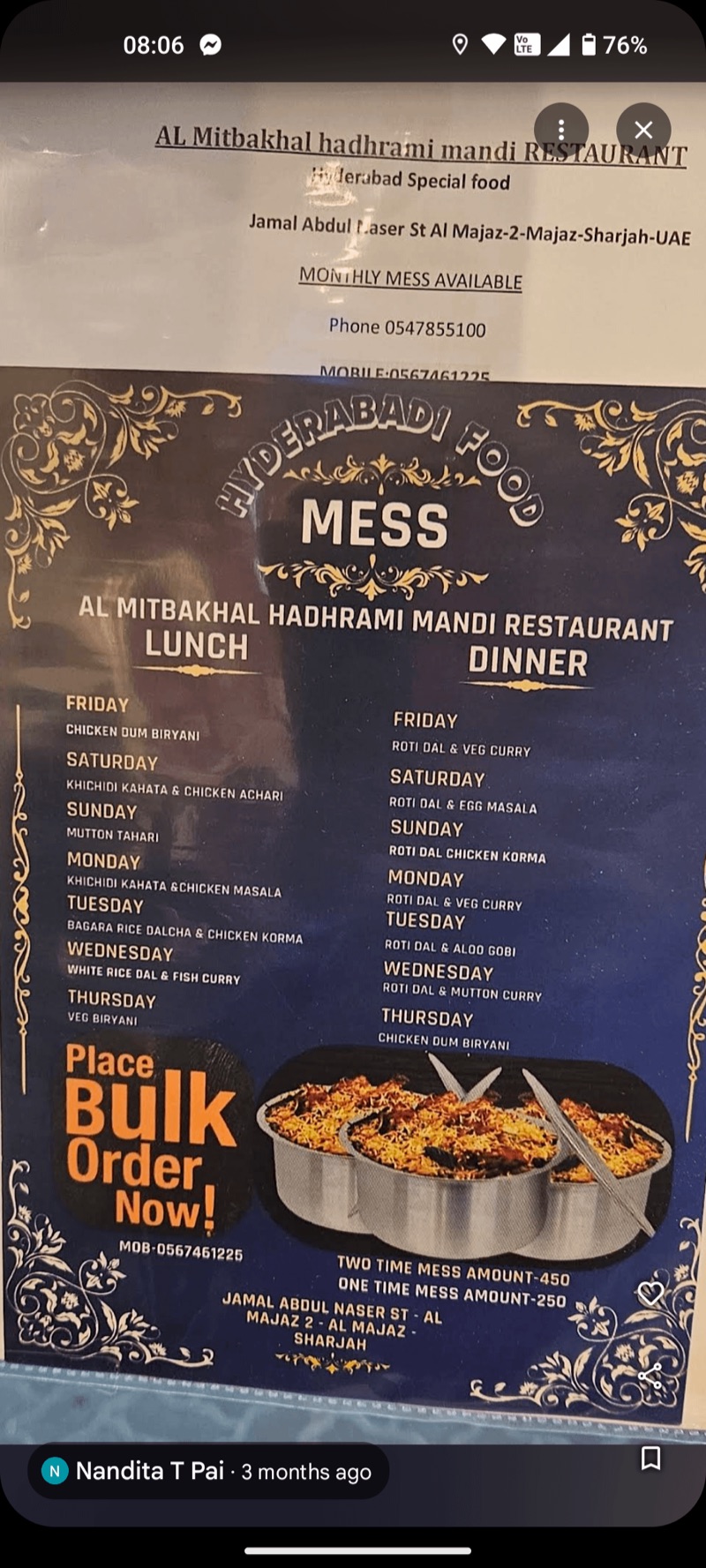 Uae — Costs & Budget