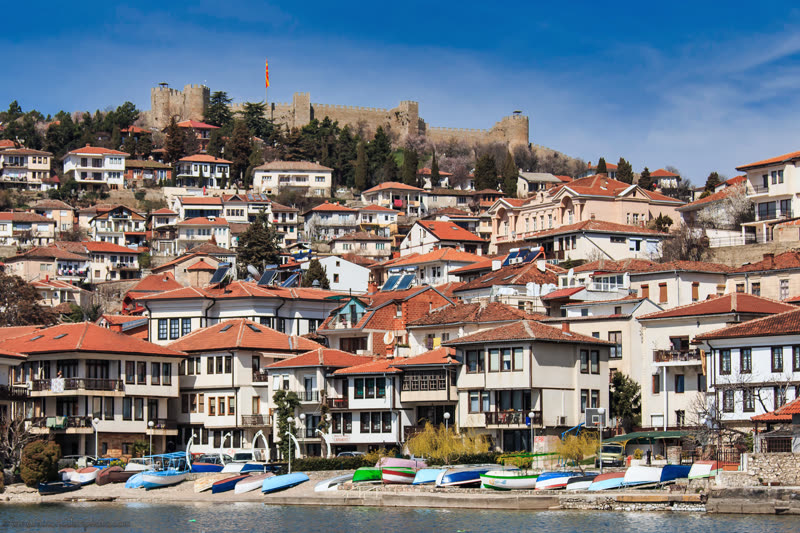 Tsar Samuel's Fortress overlooking Lake Ohrid