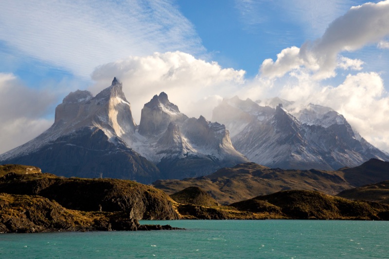 Torres del Paine National Park, Patagonia — dramatic granite towers reflected in turquoise lake