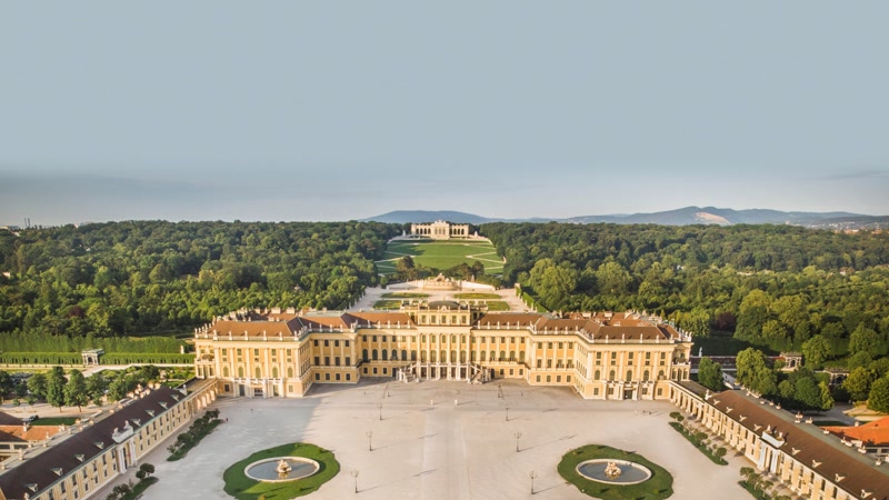 Schönbrunn Palace in Vienna, Austria — imperial baroque architecture