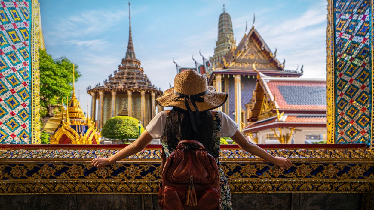 Grand Palace and Wat Phra Kaew in Bangkok, Thailand — glittering spires and golden stupas