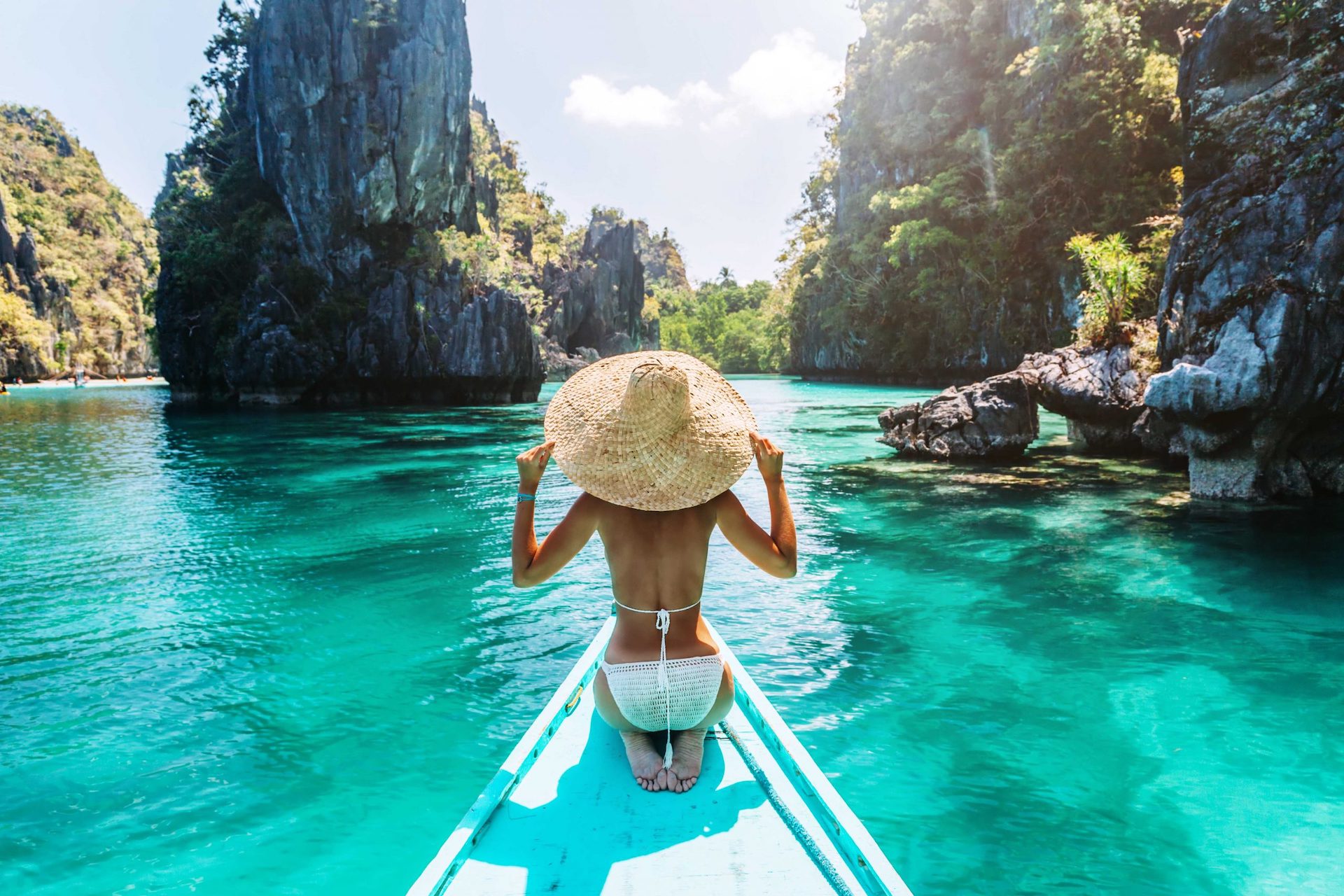 Big Lagoon, El Nido, Palawan, Philippines — emerald water surrounded by limestone karsts