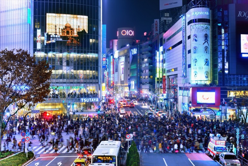 Shibuya Crossing, Tokyo — one of the world's busiest intersections