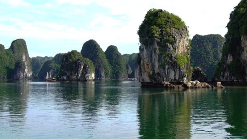 Ha Long Bay, Vietnam — limestone karsts rising from emerald waters