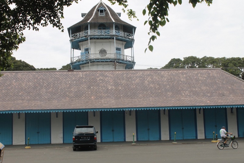 Keraton Kasunanan royal palace in Solo (Surakarta) — the traditional Javanese royal court with ornate architecture