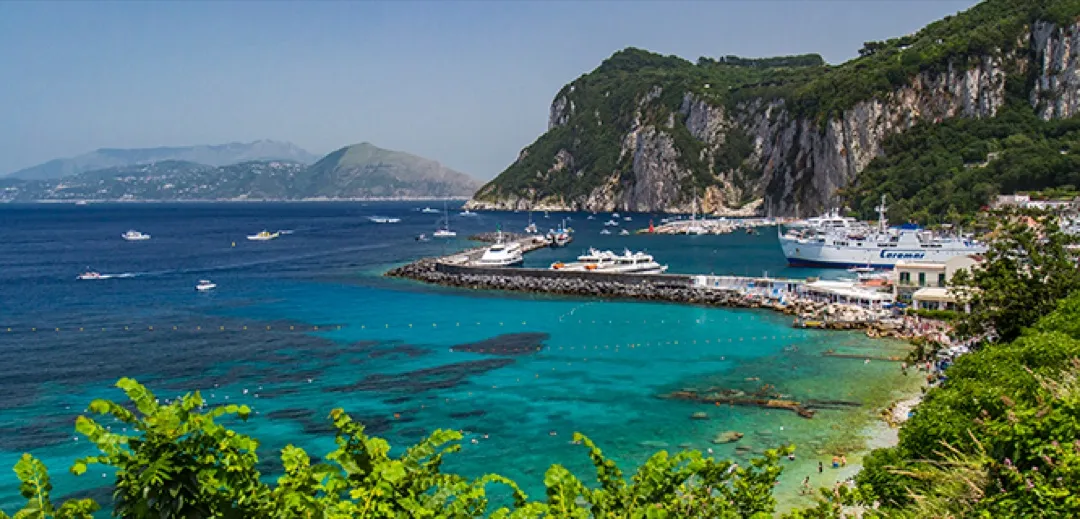 Beach landscapes of Capri