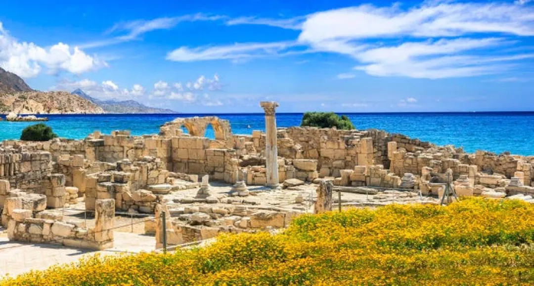 Ancient ruins and Mediterranean beaches of Cyprus