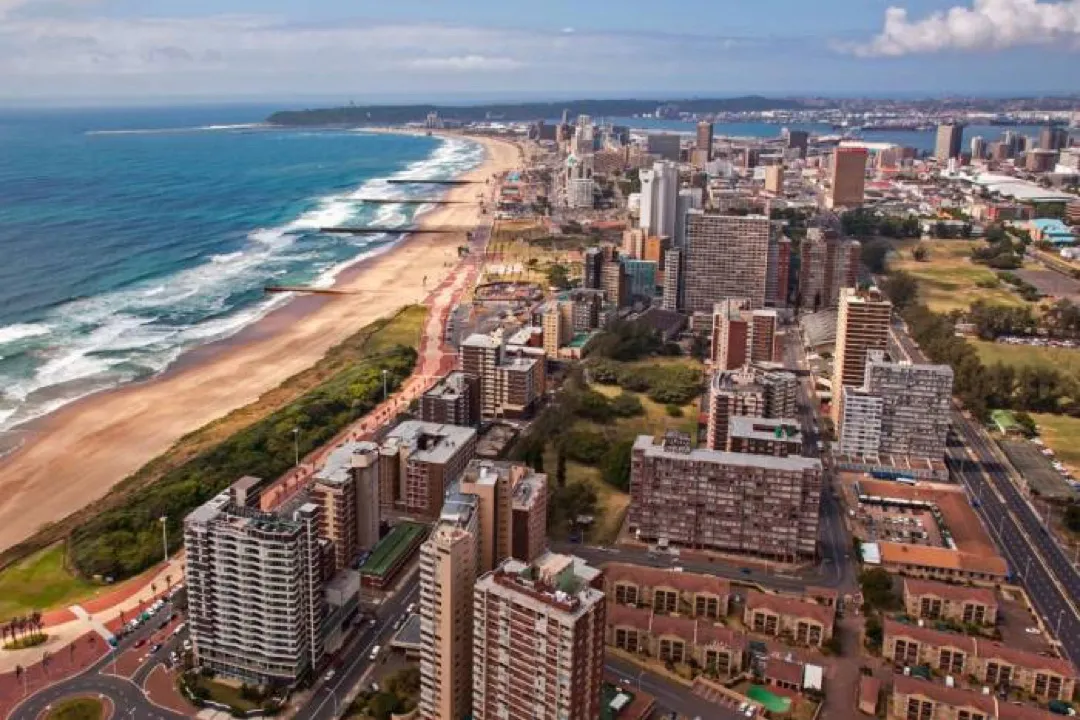 City skyline and urban energy of Durban
