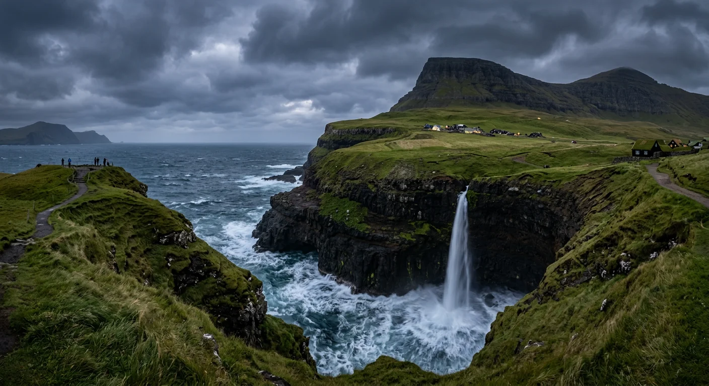 Dramatic cliffs and Nordic wilderness of Faroe Islands
