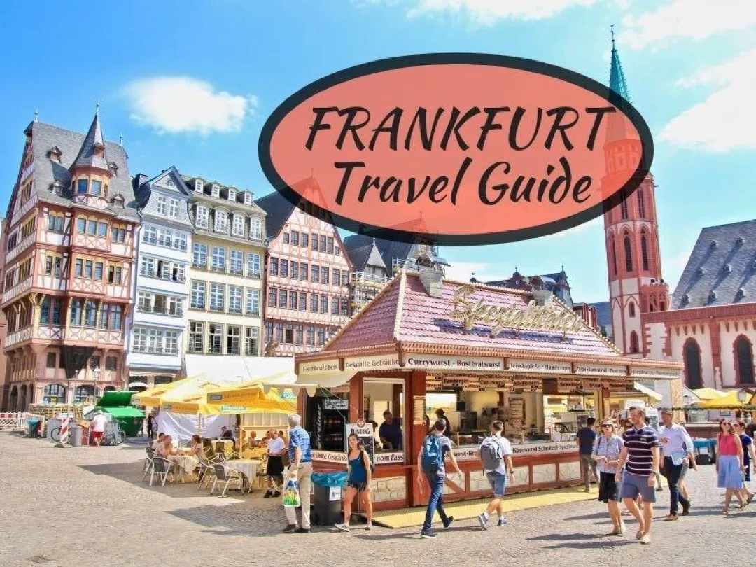 Dramatic skyscrapers frame the historic Römer square in Frankfurt, reflecting a blend of old-world charm and modern finance.