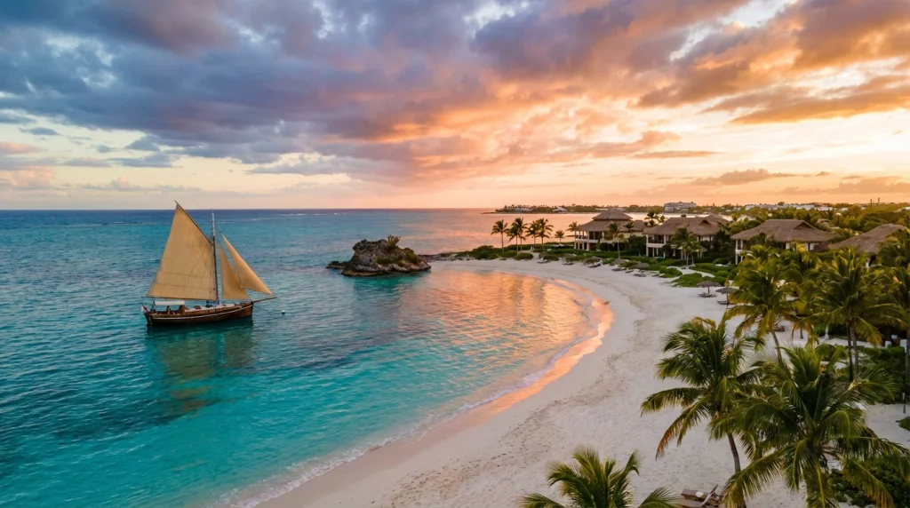 Pristine beaches and turquoise waters of Turks and Caicos