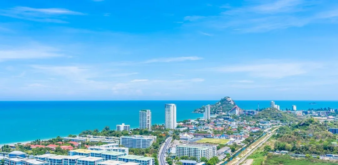 Beach landscapes of Hua Hin