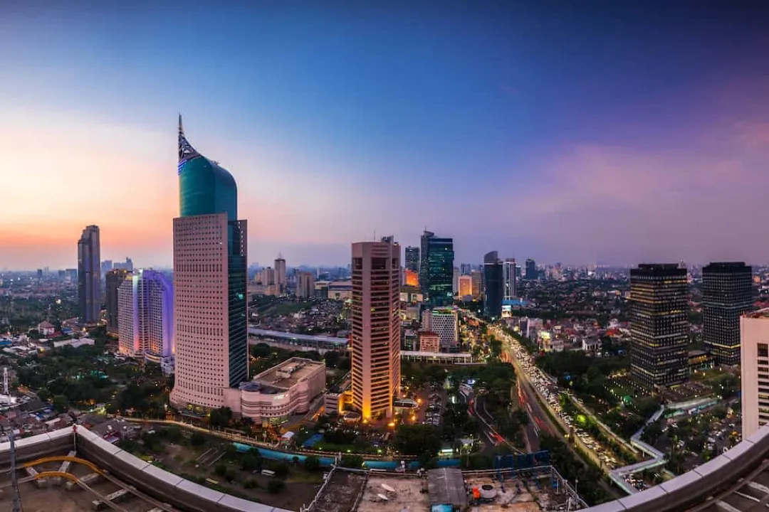 City skyline and urban energy of Jakarta