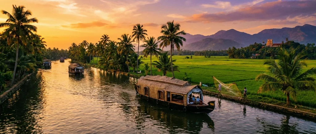 Scenic views of Kerala