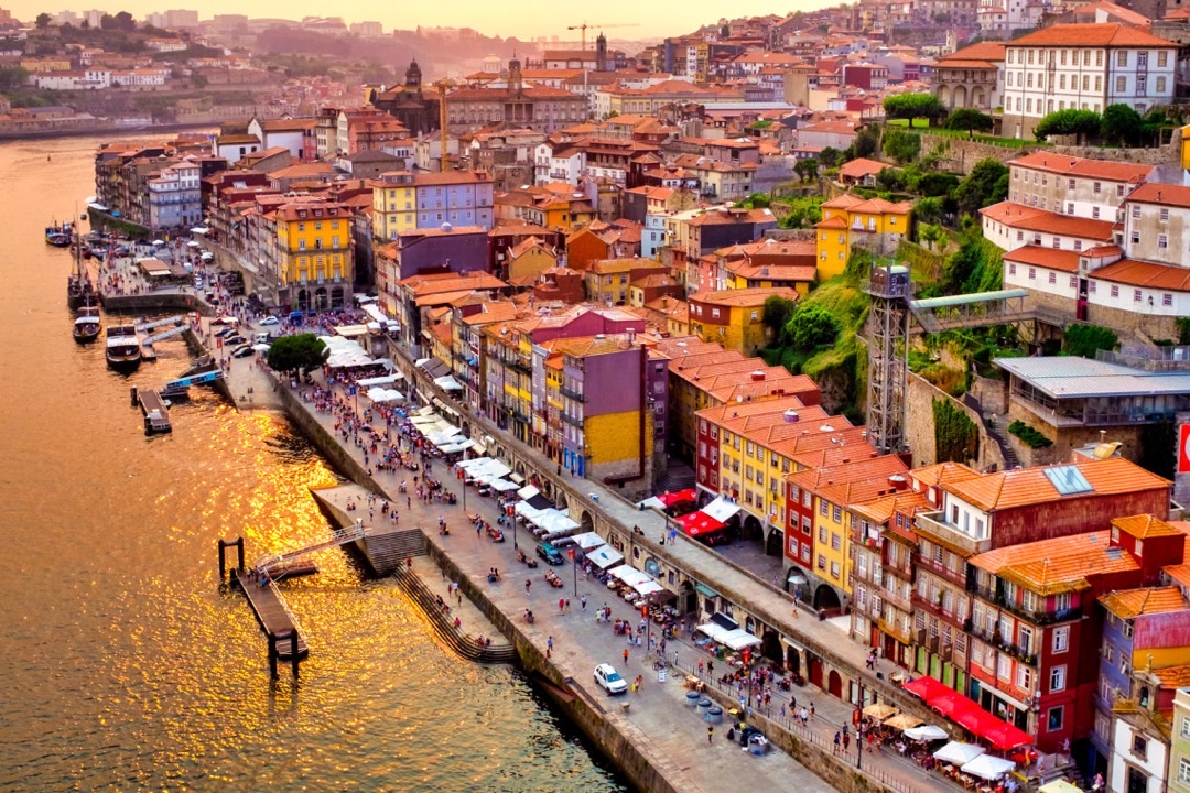 City skyline and urban energy of Porto