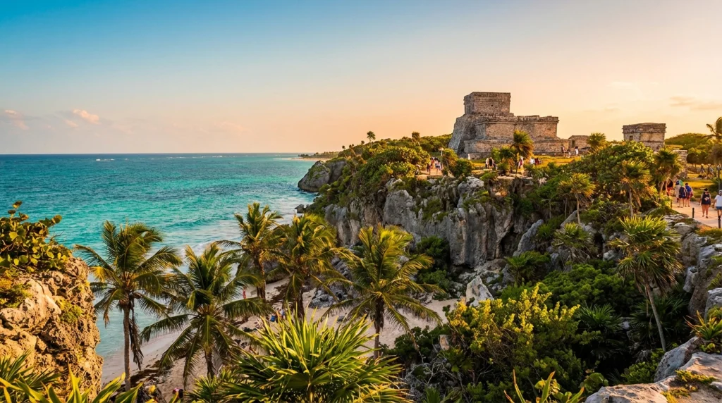 Beach landscapes of Tulum