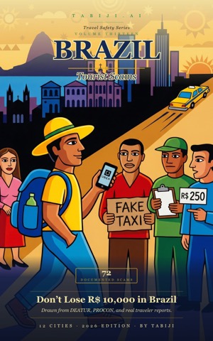 Brazil tourist-scam atlas — book cover