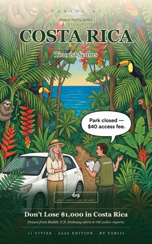 Costa Rica tourist-scam atlas — book cover