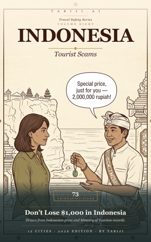 Indonesia tourist-scam atlas — book cover