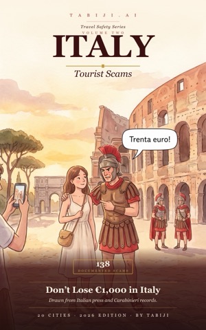 Italy tourist-scam atlas — book cover