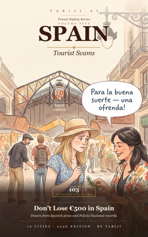 Spain tourist-scam atlas — book cover