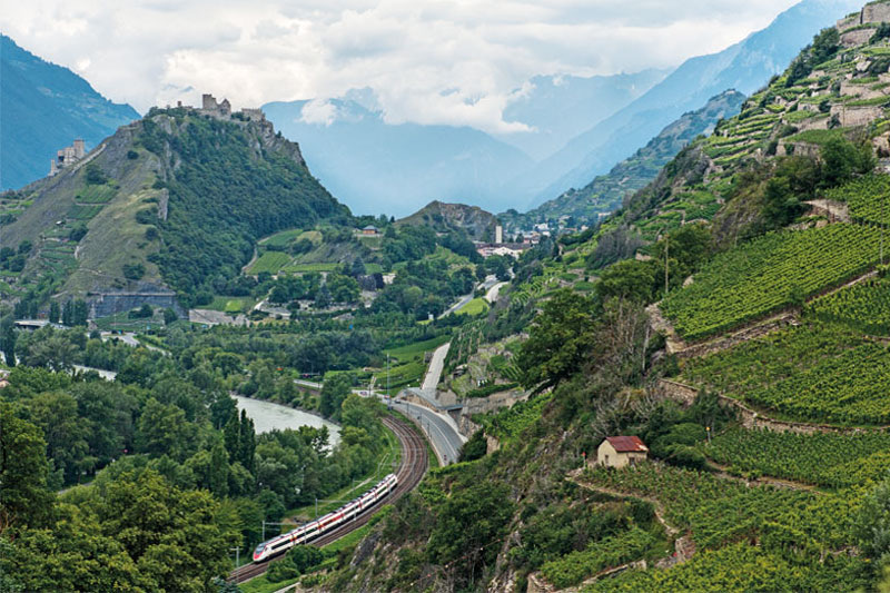 The Scenic Route to Montreux — Rhône Valley Crossing, Switzerland