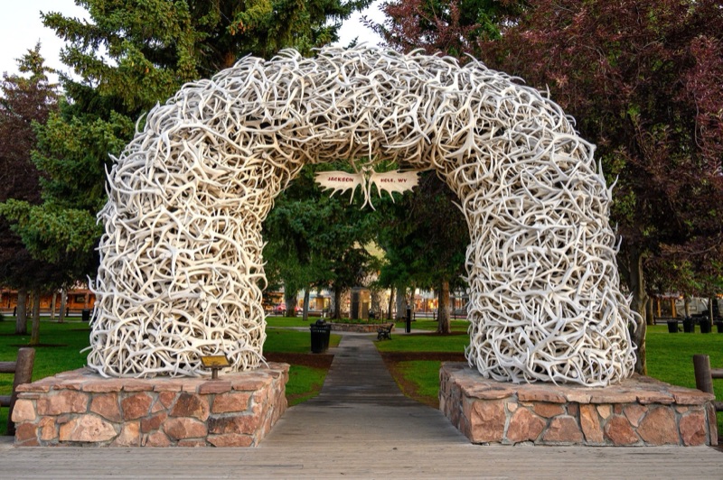 Jackson Town Square Elk Antler Arches, Jackson Hole