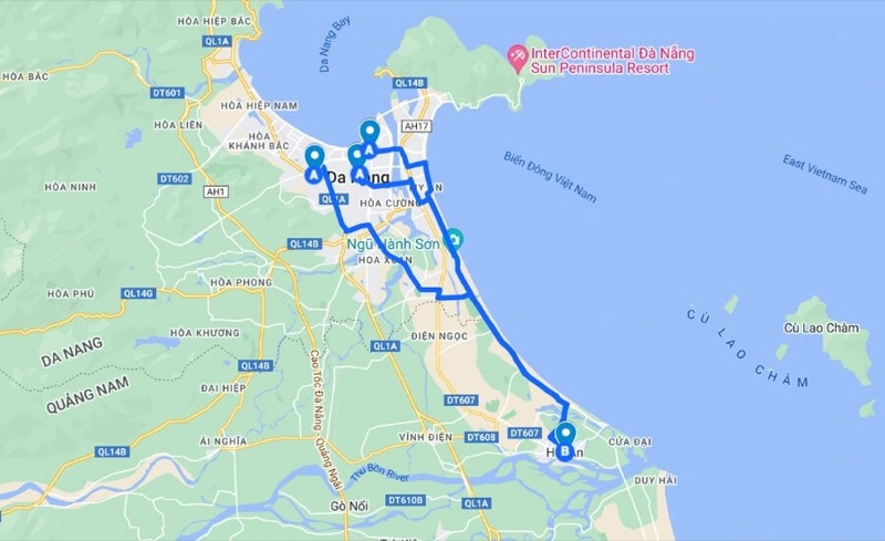 Fly to Da Nang → Hoi An, Vietnam