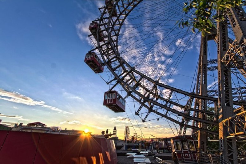 Ferris Wheels, River Beaches & Wine Under the Stars, Vienna, Austria