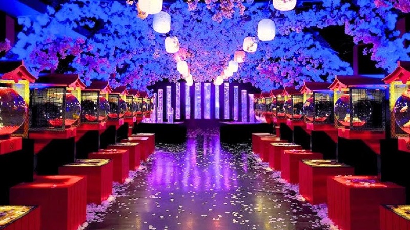 Fish Market Feast, Ginza Glam & Digital Art, Tokyo, Japan