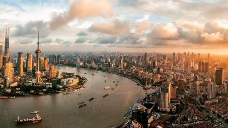 Shanghai Skyline, Last Bites & Departure, Beijing & Shanghai, China