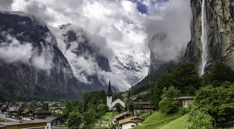 Into the Jungfrau Region — Lauterbrunnen Valley of Waterfalls, Switzerland