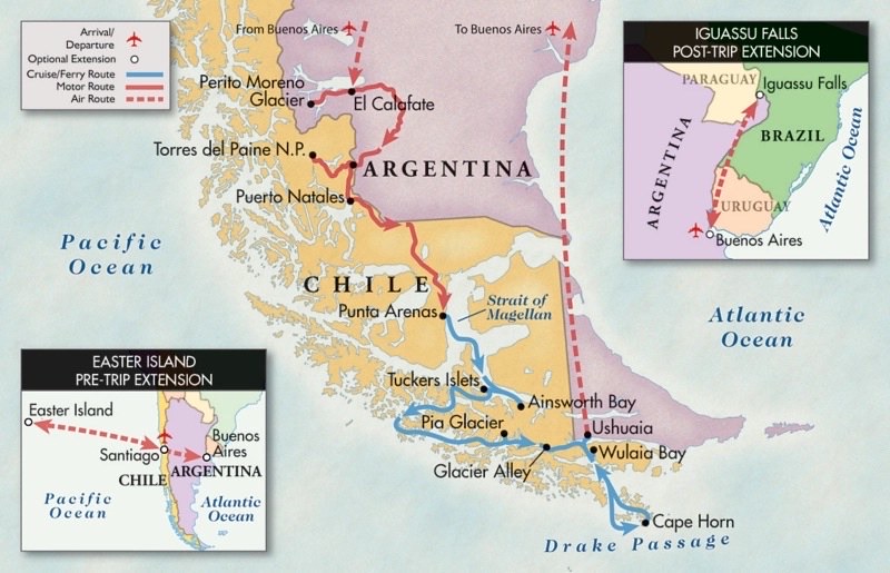 Arrival in Buenos Aires, Patagonia (Argentina & Chile)