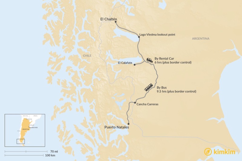 El Chalten to Puerto Natales, Patagonia (Argentina & Chile)