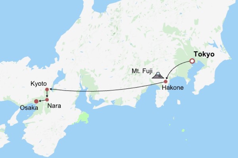 Old Tokyo Charm, Osaka, Nara, Mt. Fuji, Hakone, Tokyo, Japan