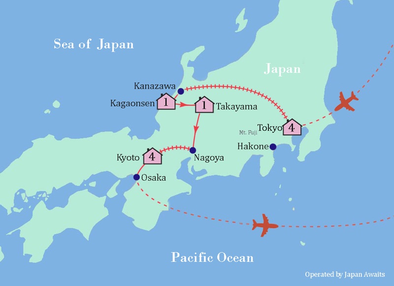 Sayōnara, Japan, Osaka, Nara, Mt. Fuji, Hakone, Tokyo, Japan