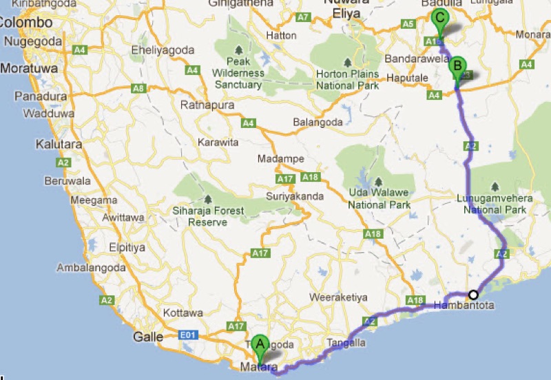 Southern Coast — Ella to Galle, Sri Lanka