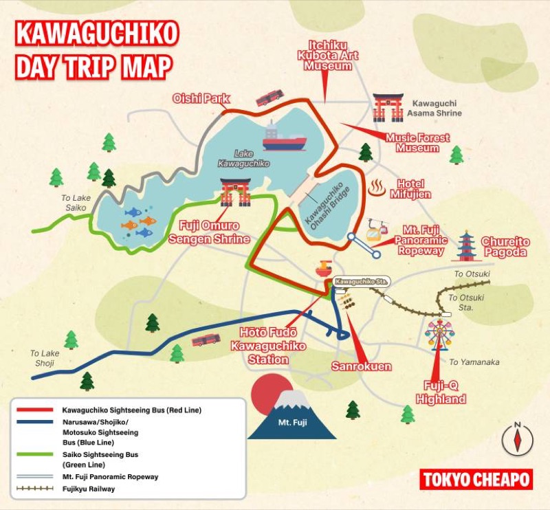 Transit Day to Fujikawaguchiko — Trade Temples for Fuji, Japan